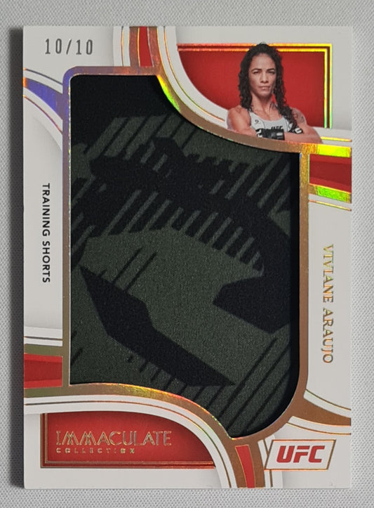 Viviane Araujo - 2023 Panini Immaculate Collection UFC Training Shorts /10 #JM-VAJ