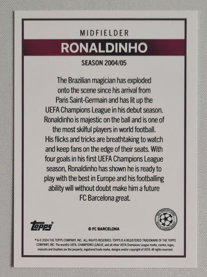 Ronaldinho - 2024 Topps Lost Rookie FC Barcelona
