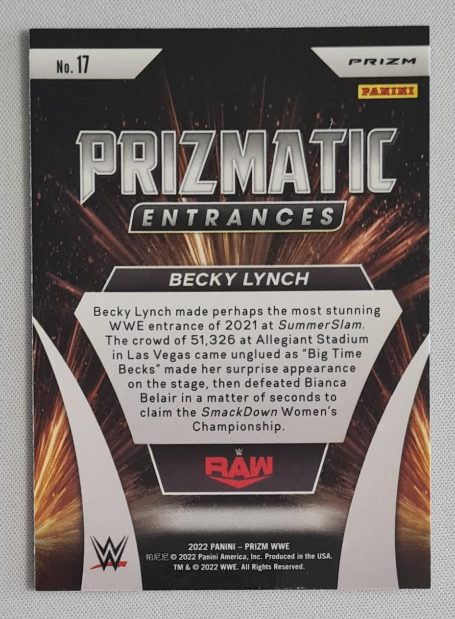 Becky Lynch - 2022 Panini Prizm WWE Prizmatic Entrances Green #17
