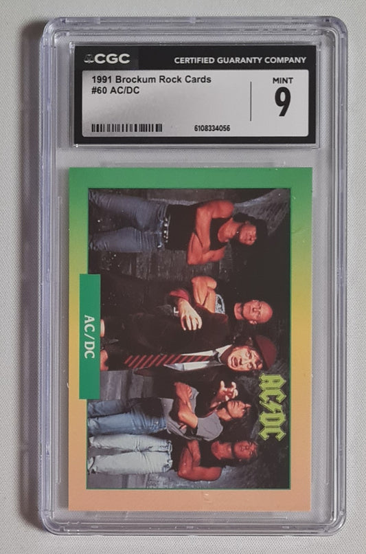 AC/DC - 1991 Brockum Rock Cards CGC 9 #60