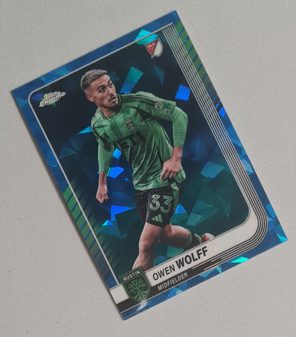 Owen Wolff - 2025 Topps Chrome Sapphire MLS #77 Austin FC