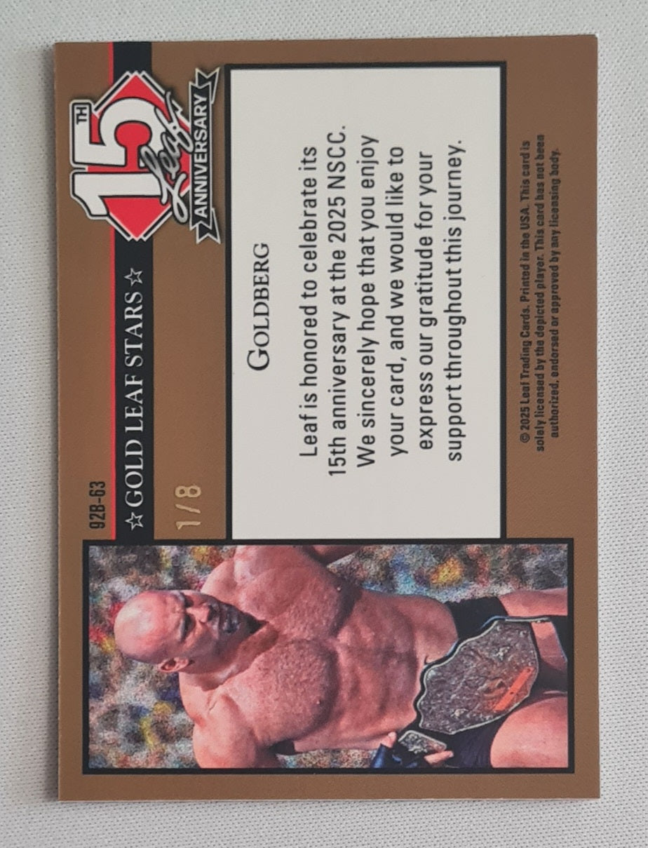 Goldberg - 2025 Leaf National Gold Leaf Stars Pink /8 #92B-63