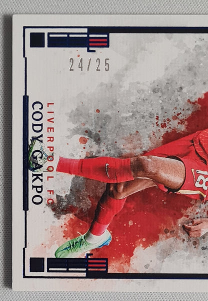 Cody Gakpo - 2024/25 Panini Impeccable Blue /25 #112 Liverpool