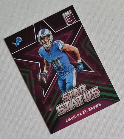 Amon Ra St Brown - 2023 Panini Donruss Elite Star Status Purple #10 Detroit Lions