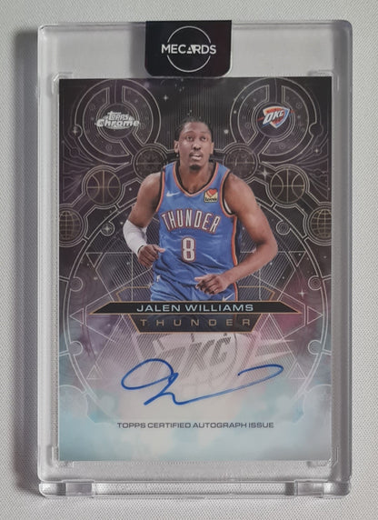 Jalen Williams - 2025/26 Topps Chrome NBA Chromographs Style Auto #CH-JW Oklahoma City Thunder