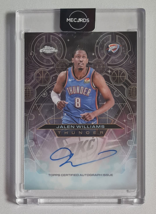 Jalen Williams - 2025/26 Topps Chrome NBA Chromographs Style Auto #CH-JW Oklahoma City Thunder