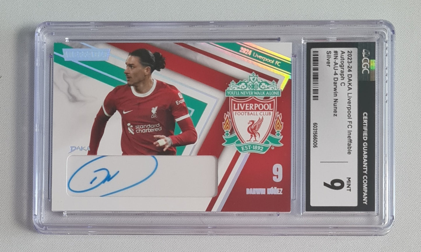 Darwin Nunez - 2023/24 DAKA Liverpool FC Ineffable Autograph CGC 9 #IN-AU-4