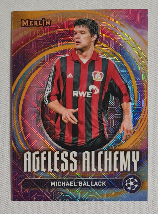 Michael Ballack - 2024/25 Topps Merlin UCC Ageless Alchemy Mojo /50 #AA-14 Bayer 04 Leverkusen