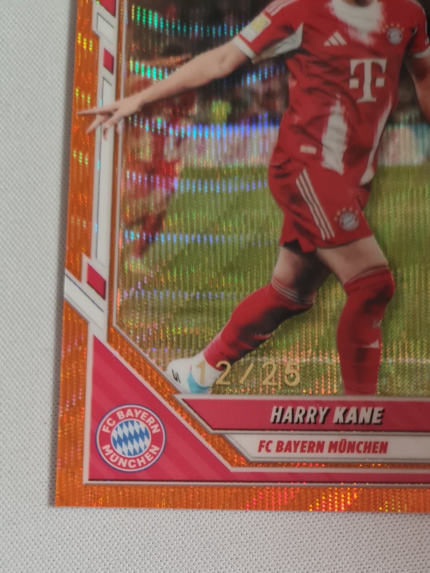 Harry Kane - 2025/26 Topps Chrome Bundesliga Orange Wave /25 #84 Bayern Munchen