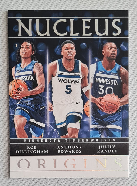 Dillingham & Edwards & Randle - 2024/25 Panini Origins Nucleus #21 Minnesota Timberwolves