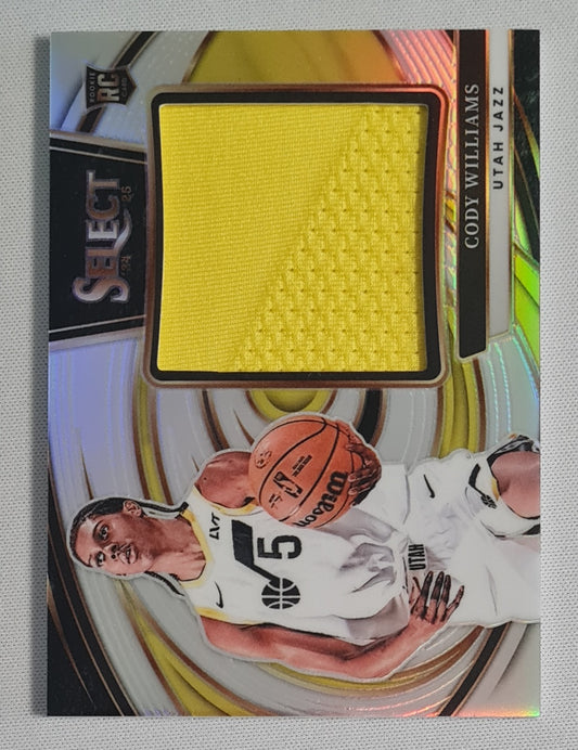 Cody Williams - 2024/25 Panini Select Patch Prizm #JRS-CWI Utah Jazz