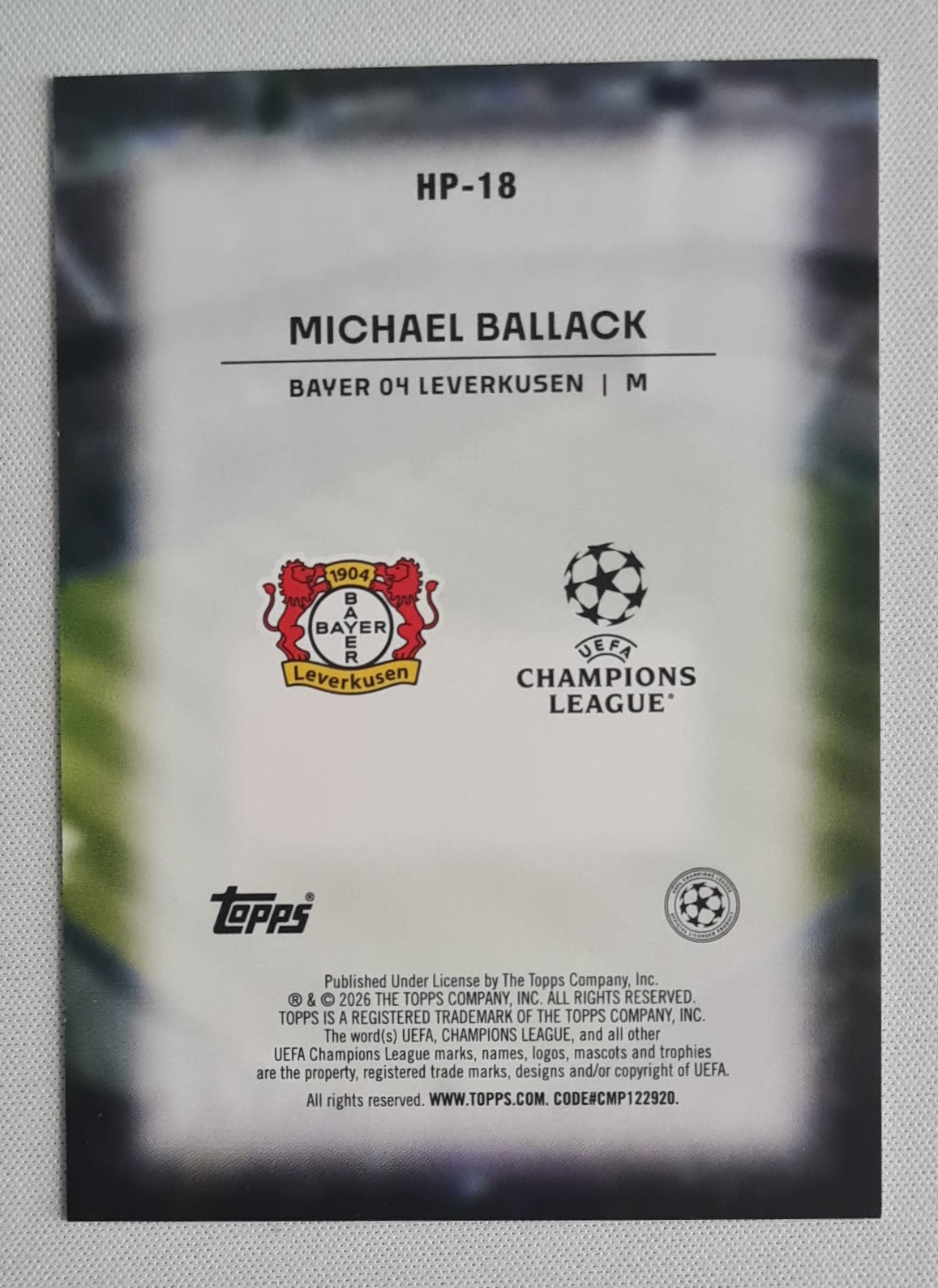 Michael Ballack - 2025/26 Topps UEFA UCC Home Advantage #HP-18 Bayer 04 Leverkusen