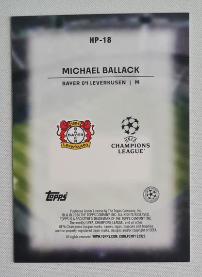 Michael Ballack - 2025/26 Topps UEFA UCC Home Advantage #HP-18 Bayer 04 Leverkusen