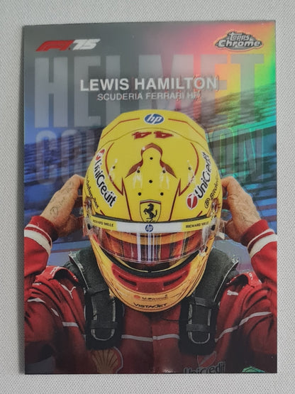 Lewis Hamilton - 2025 Topps Chrome F1 Helmet Refractor Scuderia Ferrari HP #HC-2