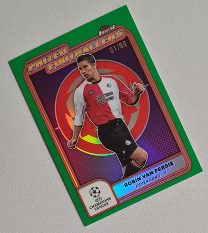 Robin van Persie - 2024/25 Topps Finest Prized Footballers Green /99 #PF-19 Feyenoord