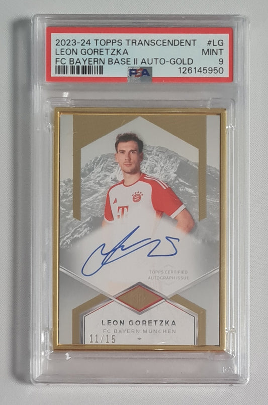Leon Goretzka - 2023/24 Topps Transcendent Auto Gold /15 PSA 9 #LG Bayern Munich