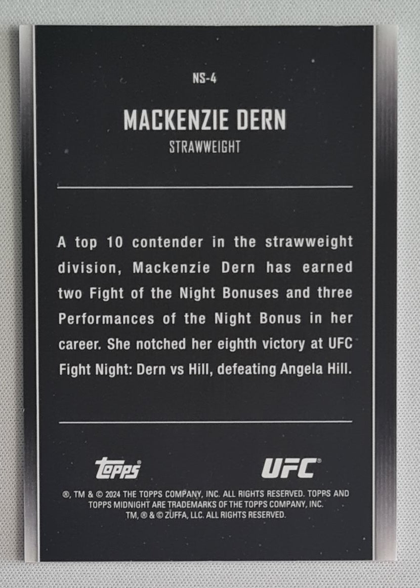 Mackenzie Dern - 2024 Topps UFC Midnight Night Stars #NS-4