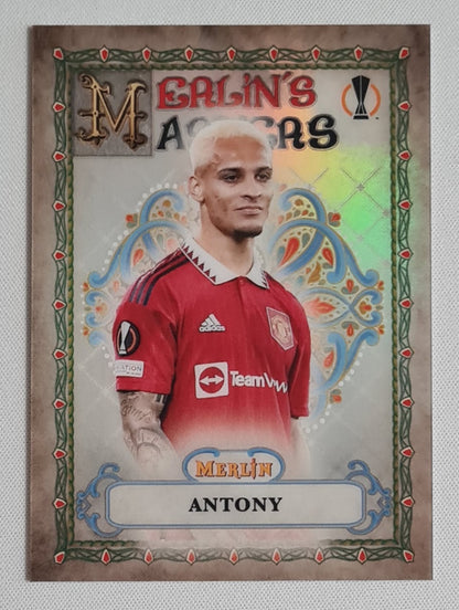 Antony - 2022/23 Topps Merlin UEFA Soccer Merlin's Masters #MM-10 Manchester United