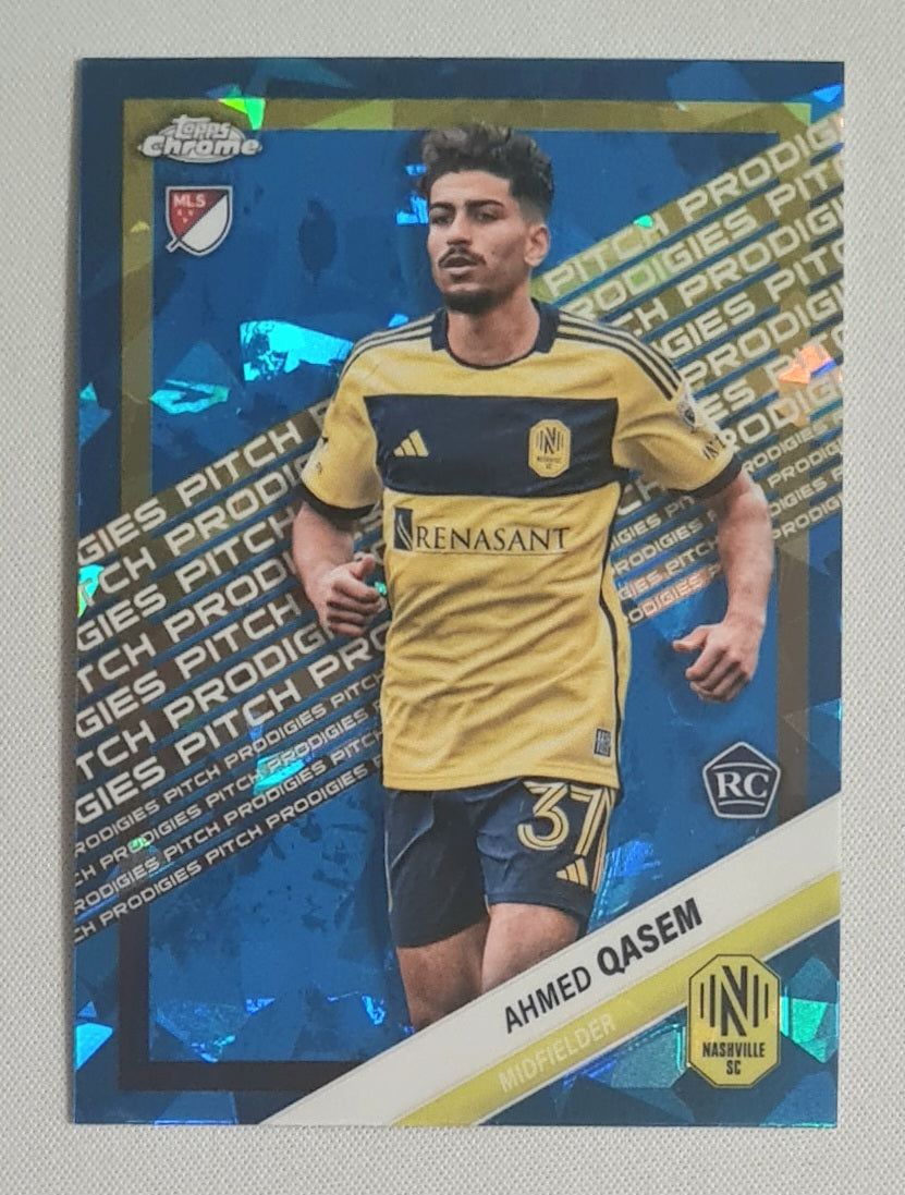 Ahmed Qasem - 2025 Topps Chrome Sapphire MLS Pitch Prodigies #192 Nashville SC