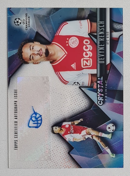 Devyne Rensch - 2022/23 Topps Crystal Premium UCL Crystal Auto #CA-DR AFC Ajax
