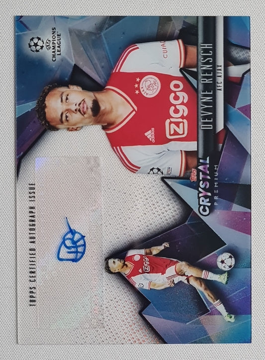 Devyne Rensch - 2022/23 Topps Crystal Premium UCL Crystal Auto #CA-DR AFC Ajax