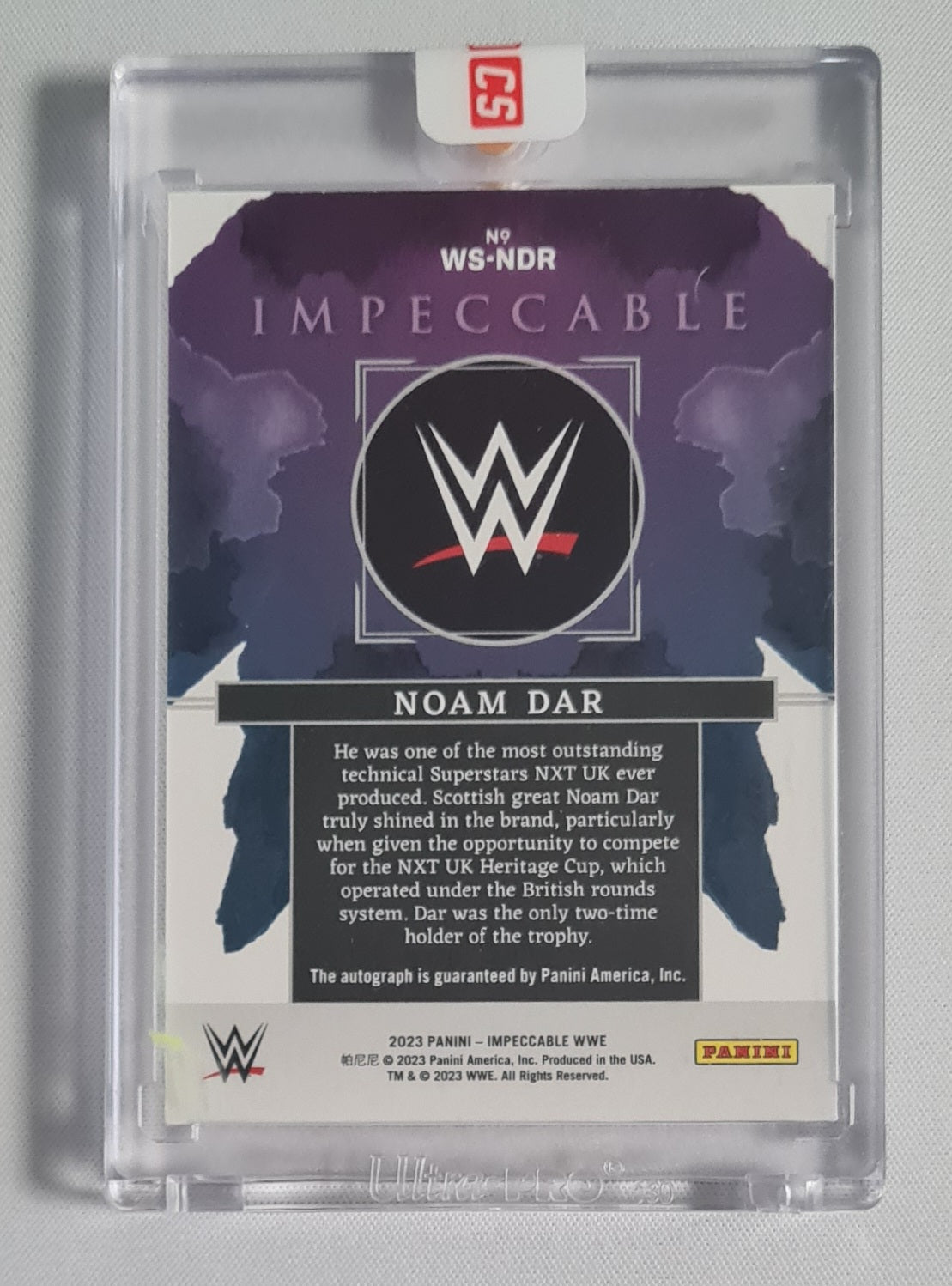 Noam Dar - 2023 Panini Impeccable Watercolor Auto /25 #WS-NDR