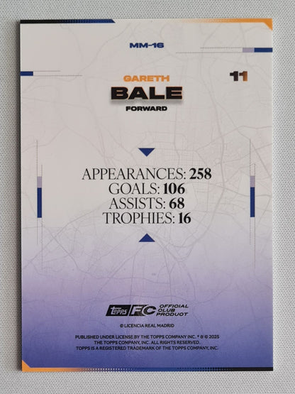 Gareth Bale - 2025 Topps Real Madrid Team Set #MM-16