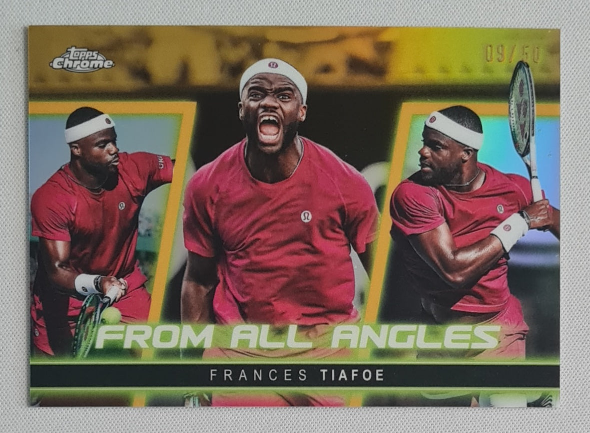 Frances Tiafoe - 2025 Topps Chrome From All Angles Gold /50 #FAA-7