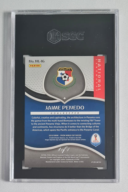 Jaime Penedo - 2018 Panini Prizm World Cup National Landmarks Scope Prizm 1 of 1! #NL-16 Panama