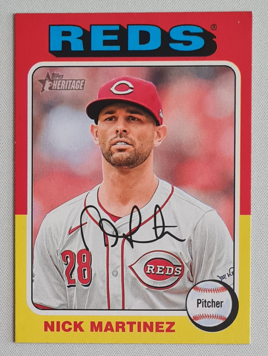 Nick Martinez - 2024 Topps Heritage #560 Cincinnati Reds