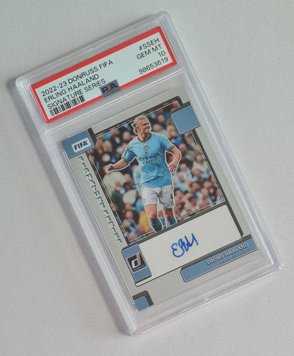 Erling Haaland - 2022/23 Panini Donruss FIFA Signature Series PSA 10 #SSEH Manchester City