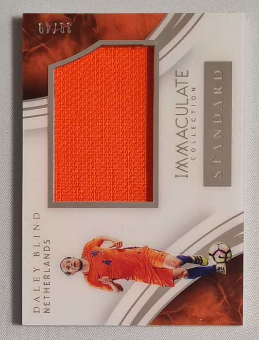 Daley Blind - 2017 Panini Immaculate Collection Soccer The Standard Patch Orange /49 #IST-DB Netherlands