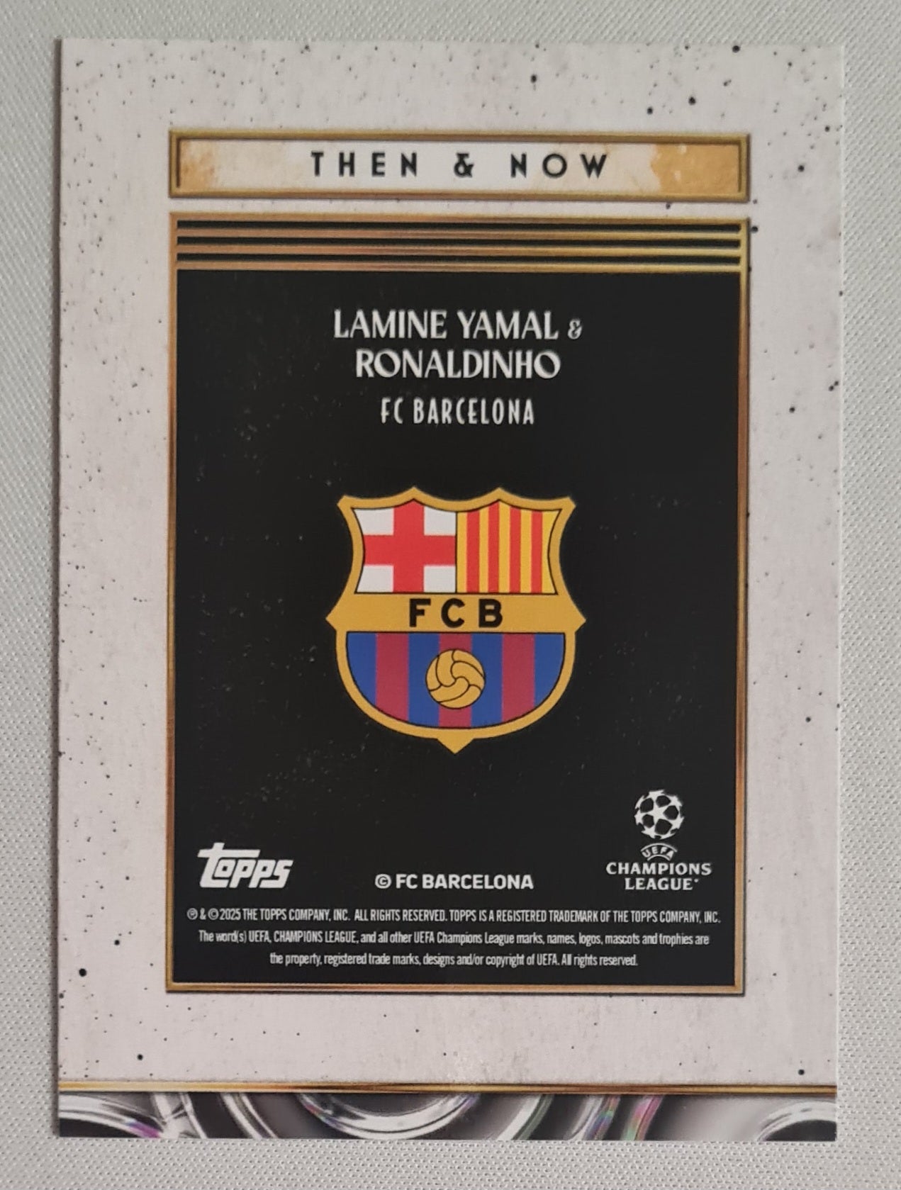 Lamine Yamal & Ronaldinho - 2025/26 Topps Deco Then & Now FC Barcelona