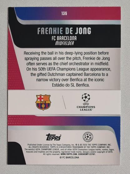 Frenkie de Jong - 2026 Topps UCC Gold /50 #135 FC Barcelona