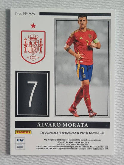 Alvaro Morata - 2024/25 Panini Noir Freeze Frame Signatures /49 #FF-AM Spain