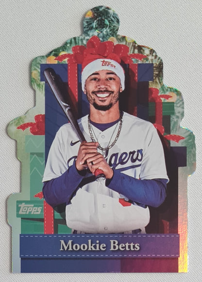 Mookie Betts - 2025 Topps Holiday Mega Baseball Present Ornament #PO-11 Los Angeles Dodgers