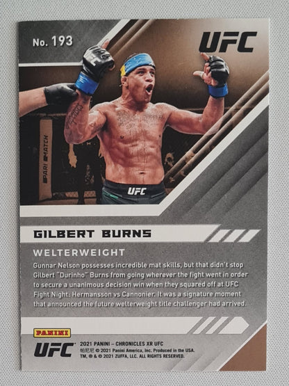 Gilbert Burns - 2021 Panini Chronicles XR UFC Rookie Card #193