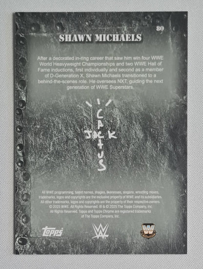 Shawn Michaels - 2025 Topps Chrome WWE x Cactus Jack #80
