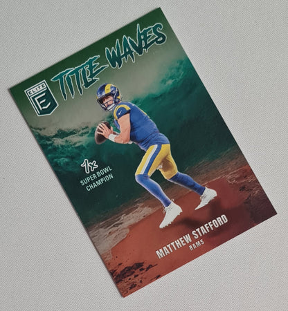 Matthew Stafford - 2025 Panini Donruss Elite Title Waves #6 Los Angeles Rams