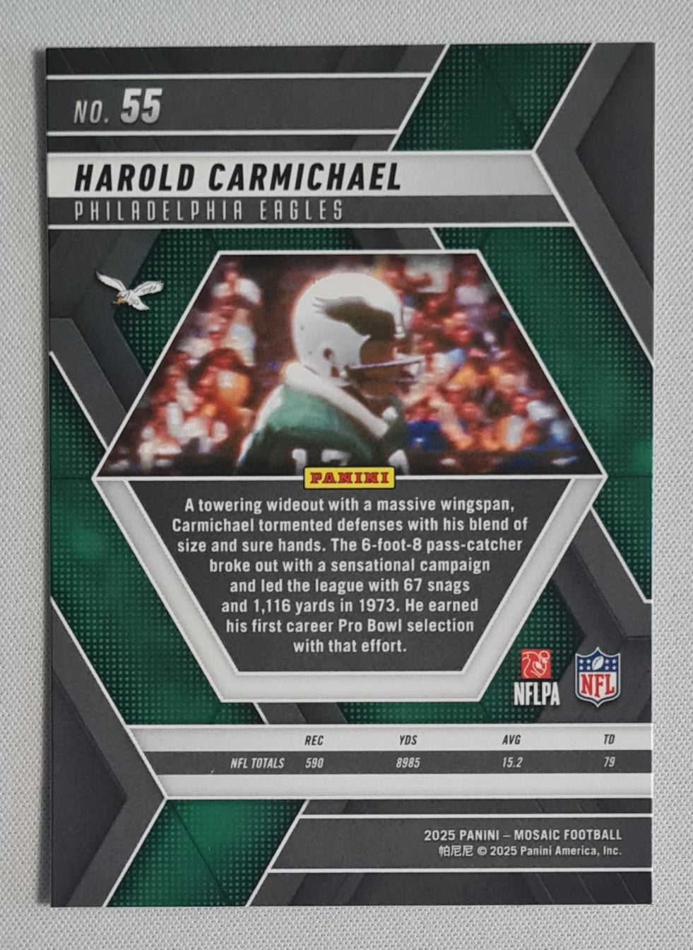Harold Carmichael - 2025 Panini Mosaic NFL #55 Philadelphia Eagles
