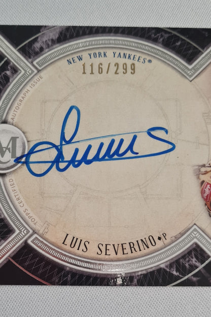 Luis Severino - 2018 Topps Museum Collection Auto /299 #AA-LS New York Yankees
