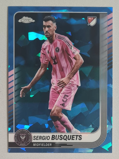 Sergio Busquets - 2025 Topps Chrome Sapphire MLS #88 Inter Miami CF
