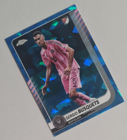 Sergio Busquets - 2025 Topps Chrome Sapphire MLS #88 Inter Miami CF