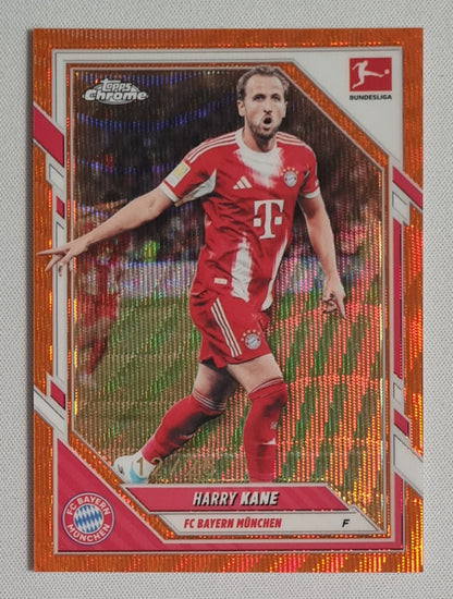 Harry Kane - 2025/26 Topps Chrome Bundesliga Orange Wave /25 #84 Bayern Munchen