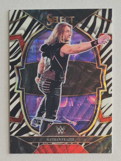 Nathan Frazer - 2023 Panini Select WWE Zebra Prizm #65