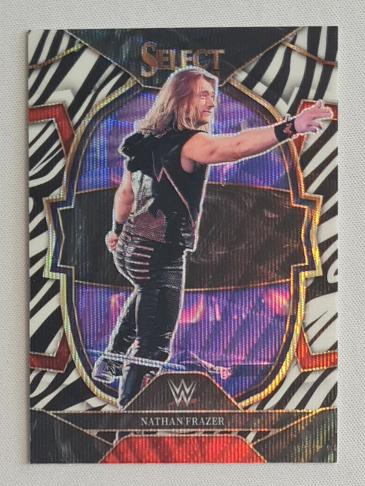 Nathan Frazer - 2023 Panini Select WWE Zebra Prizm #65