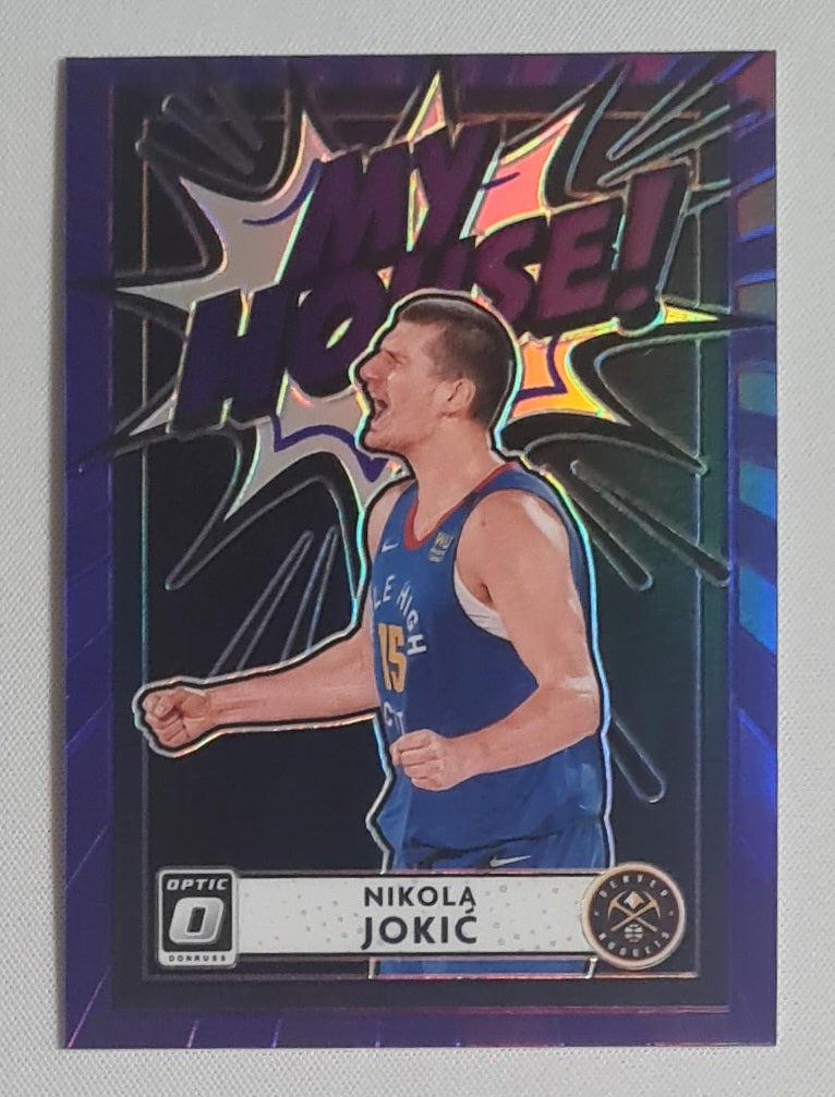 Nikola Jokic - 2020/21 Panini Donruss Optic My House Purple Prizm #9 Denver Nuggets