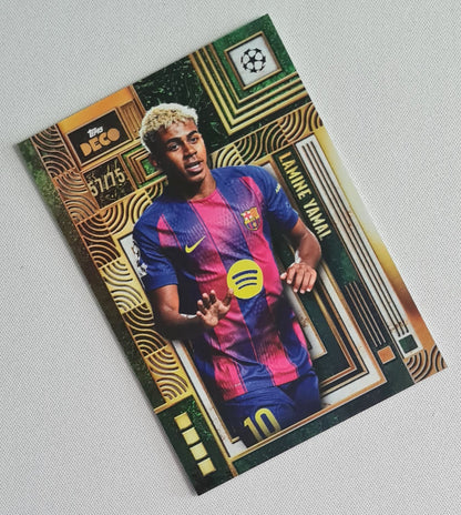 Lamine Yamal - 2025 Topps Deco Current Stars Green /75 FC Barcelona