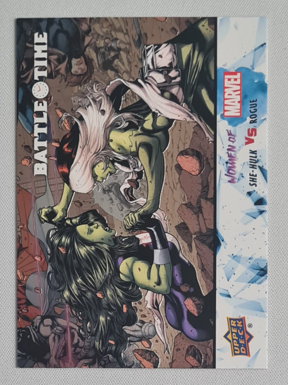 She-Hulk vs Rogue - 2022 Upper Deck Women of Marvel Battle Time #BT-12