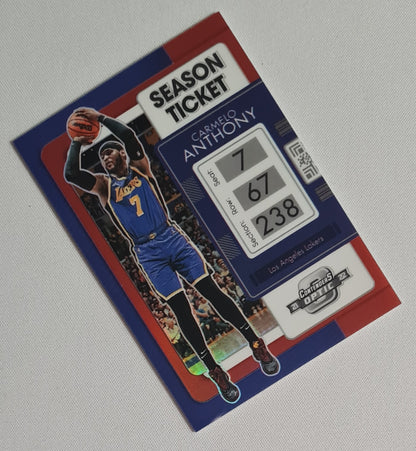Carmelo Anthony - 2021/22 Panini Contenders Optic Season Ticket #30 Los Angeles Lakers
